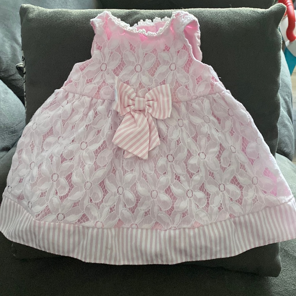 Laura Ashley 3/6 months Pink Dress